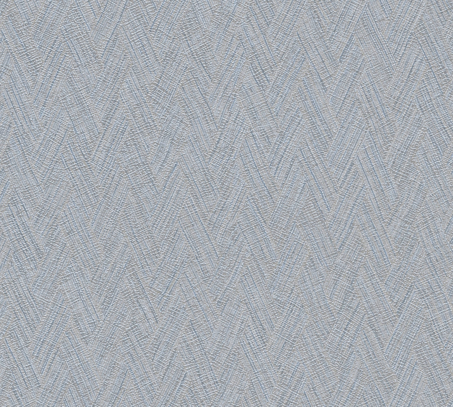 Mustertapete Fischgrät-Weboptik Taubenblau - 10,05 m x 0,53 m