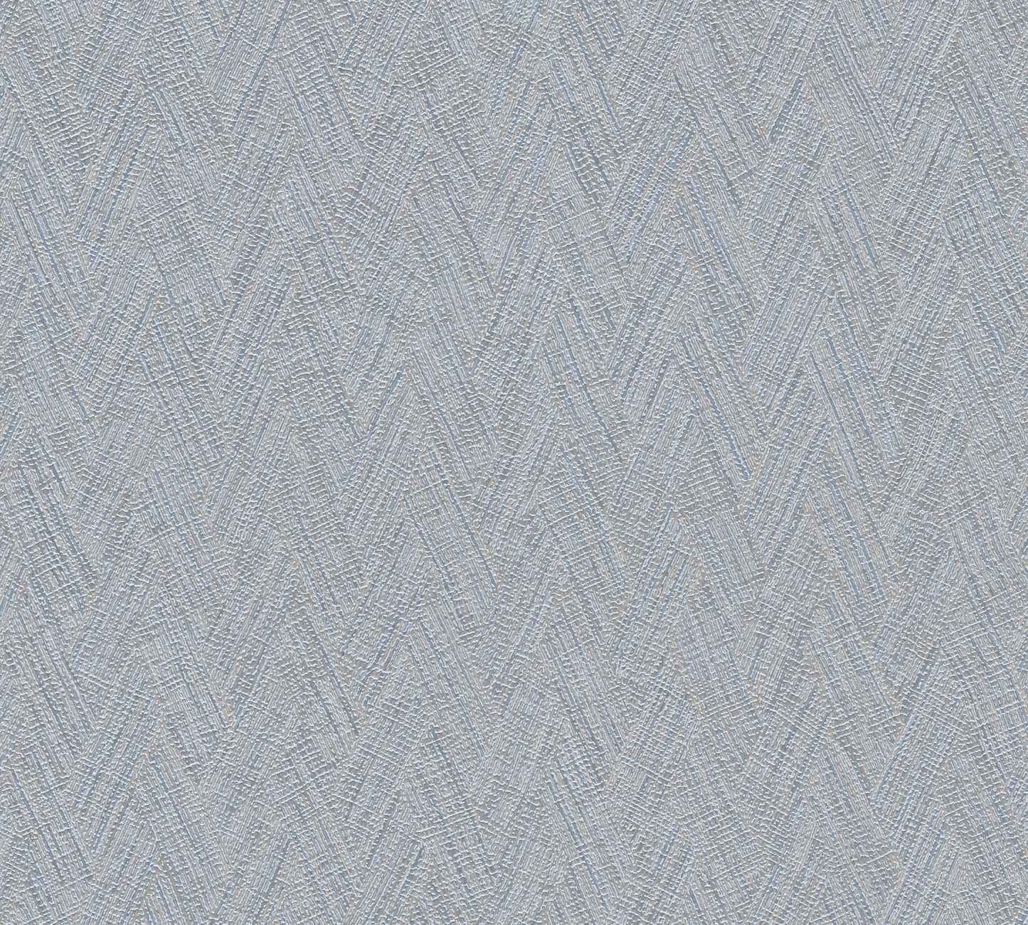 Mustertapete Fischgrät-Weboptik Taubenblau - 10,05 m x 0,53 m