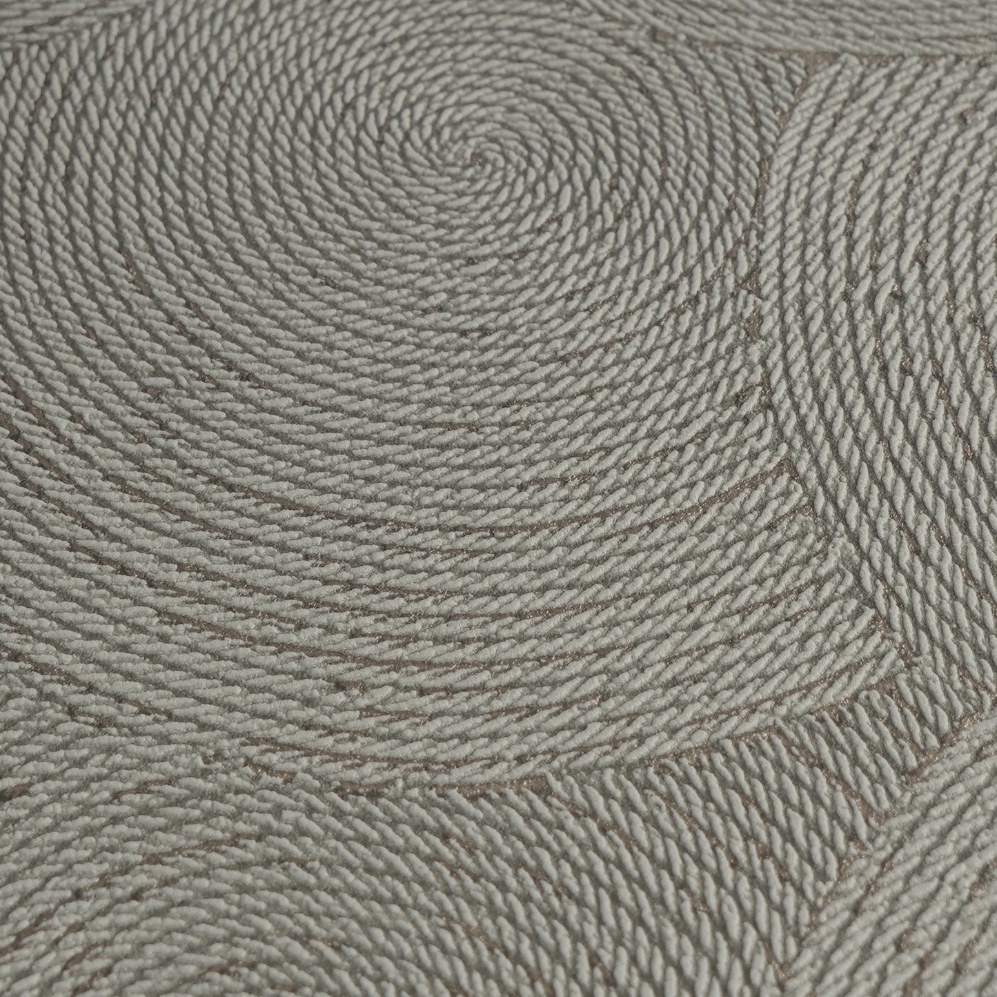 Mustertapete Seil-Spiralen Anthrazit - 10,05 m x 0,53 m