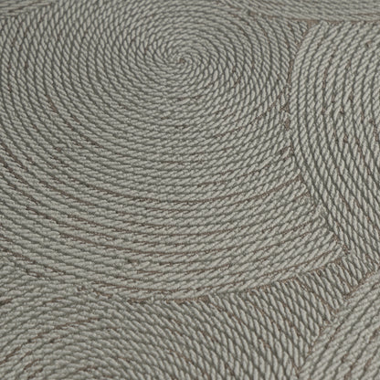 Mustertapete Seil-Spiralen Anthrazit - 10,05 m x 0,53 m
