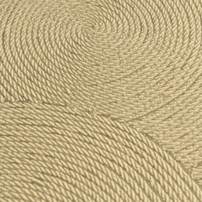 Mustertapete Seil-Spiralen Gold-Beige - 10,05 m x 0,53 m