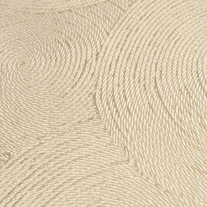 Mustertapete Seil-Spiralen Hellbeige - 10,05 m x 0,53 m
