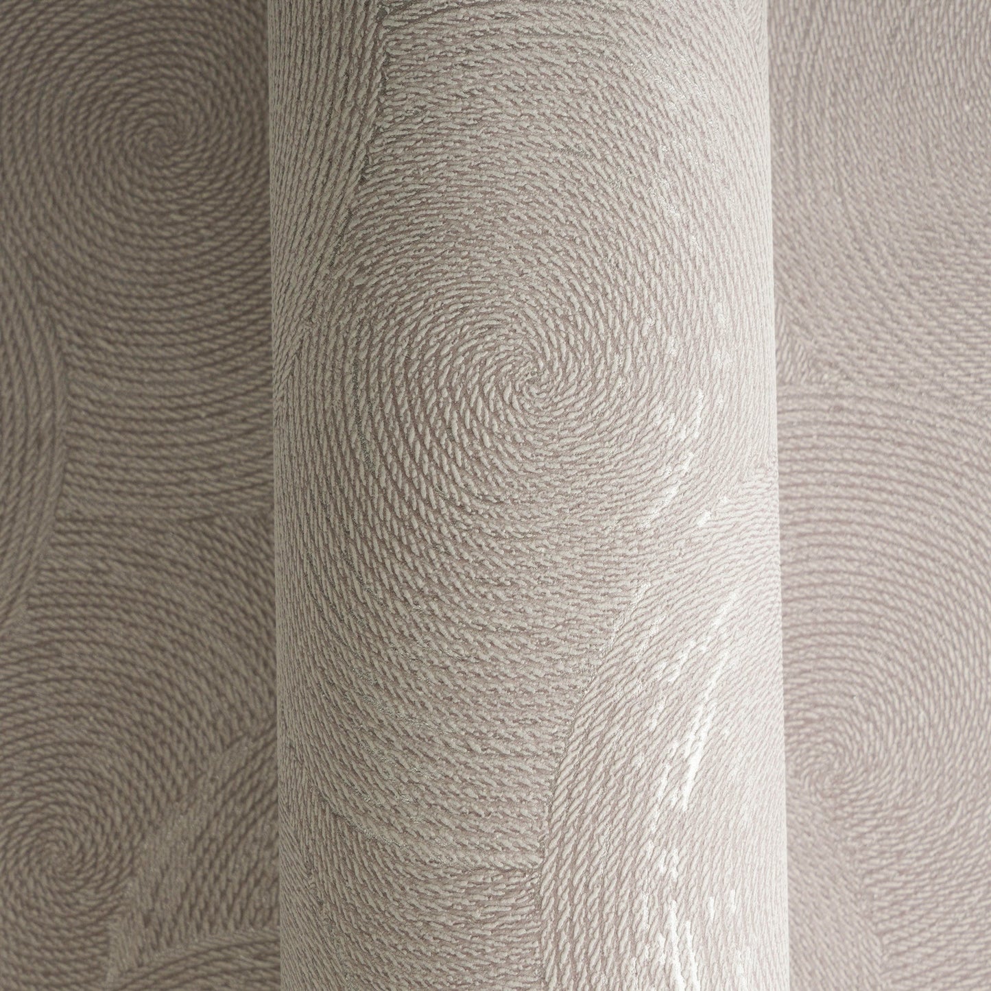 Mustertapete Seil-Spiralen Altrosa - 10,05 m x 0,53 m