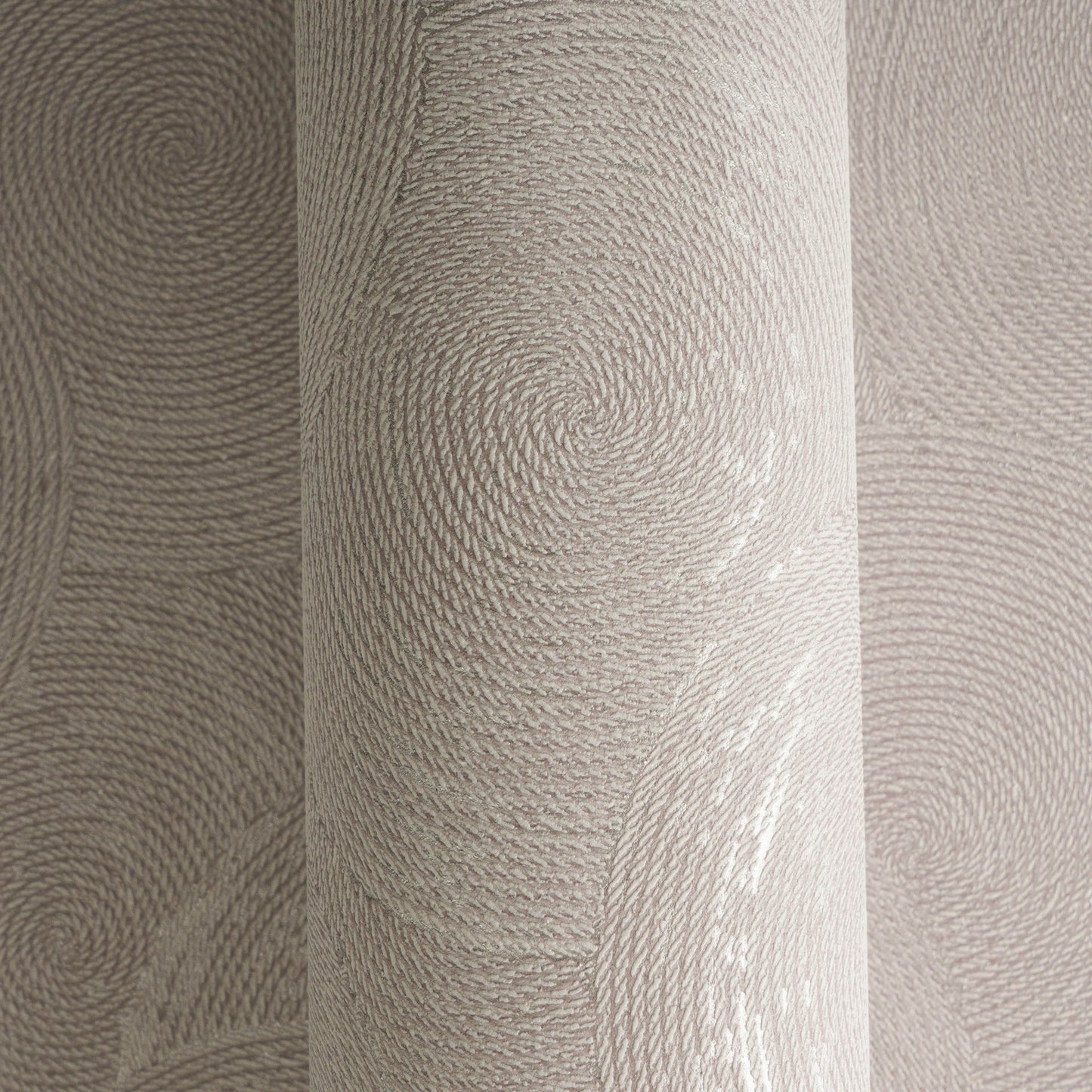 Mustertapete Seil-Spiralen Altrosa - 10,05 m x 0,53 m