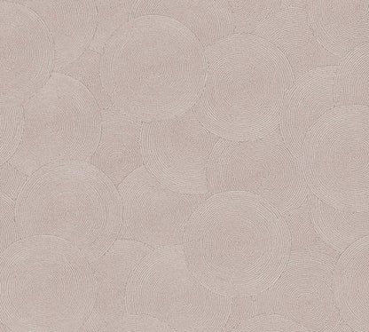 Mustertapete Seil-Spiralen Altrosa - 10,05 m x 0,53 m
