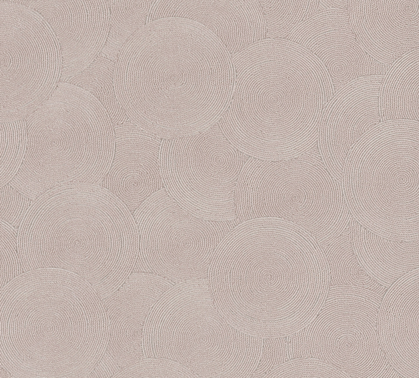 Mustertapete Seil-Spiralen Altrosa - 10,05 m x 0,53 m