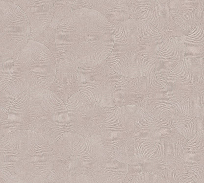 Mustertapete Seil-Spiralen Altrosa - 10,05 m x 0,53 m