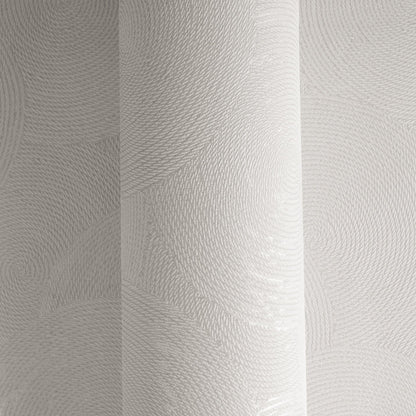 Mustertapete Seil-Spiralen Lichtgrau - 10,05 m x 0,53 m