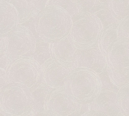 Mustertapete Seil-Spiralen Lichtgrau - 10,05 m x 0,53 m