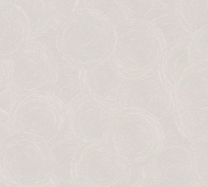 Mustertapete Seil-Spiralen Lichtgrau - 10,05 m x 0,53 m
