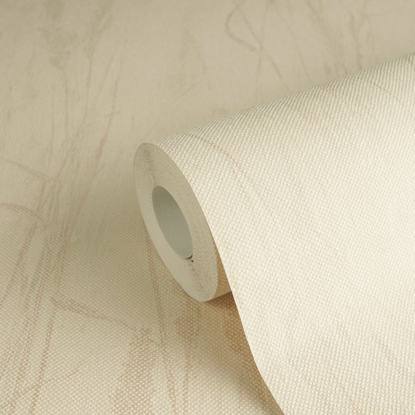 Mustertapete Gräser-Silhouette Apricot-Beige - 10,05 m x 0,53 m