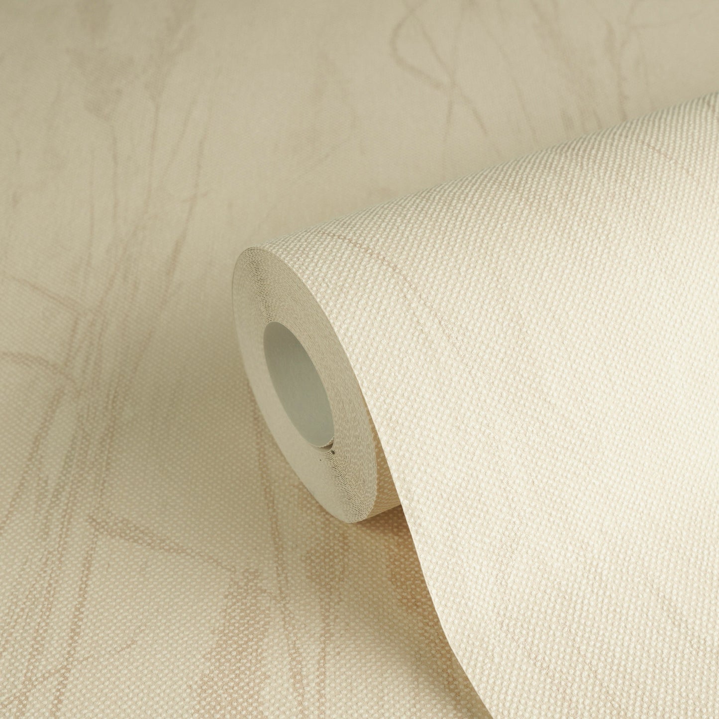 Mustertapete Gräser-Silhouette Apricot-Beige - 10,05 m x 0,53 m