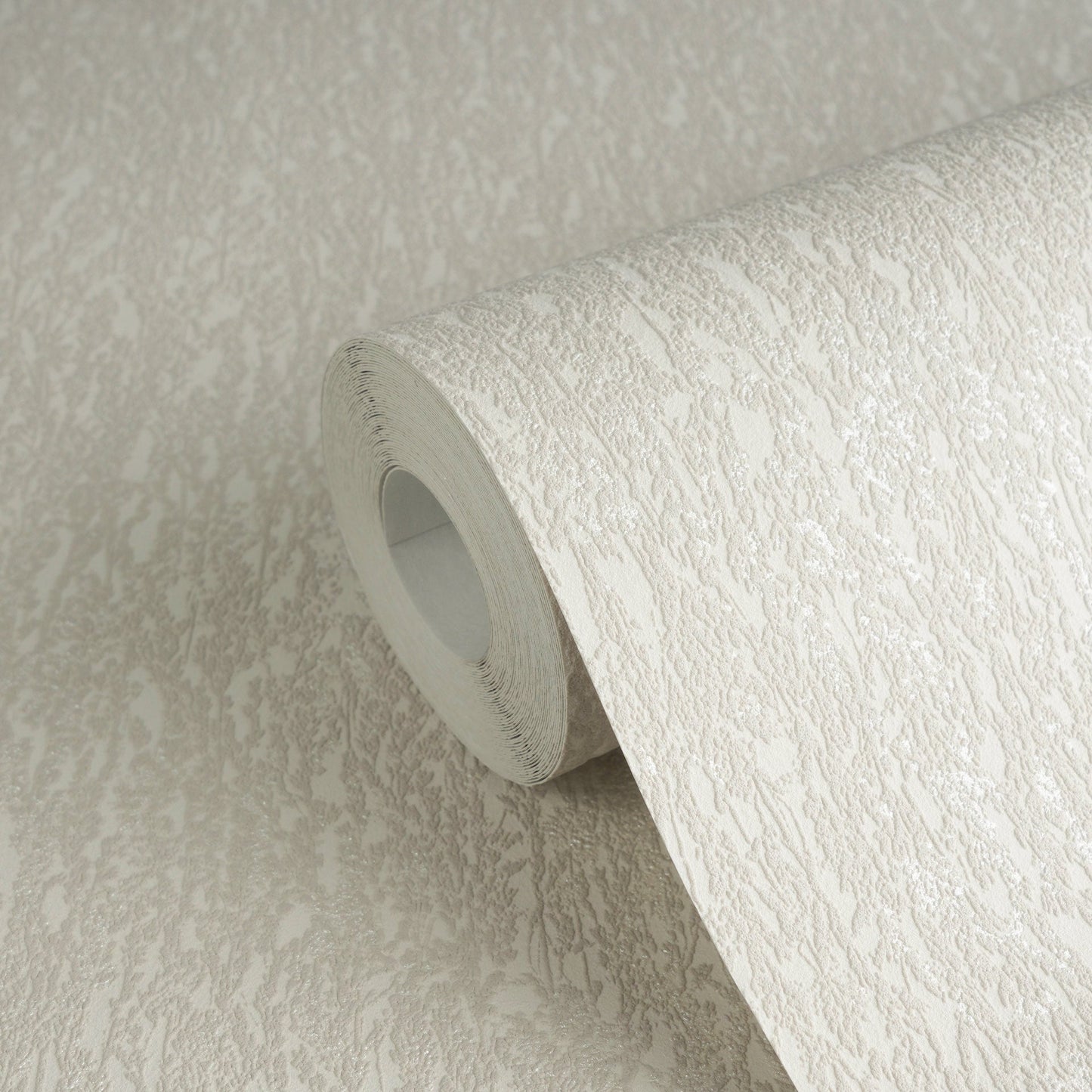 Mustertapete Natur-Struktur Beige-Grau - 10,05 m x 0,53 m