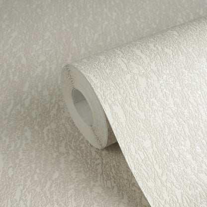 Mustertapete Natur-Struktur Beige-Grau - 10,05 m x 0,53 m