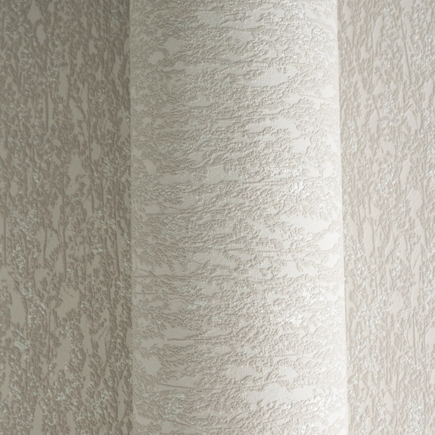 Mustertapete Natur-Struktur Beige-Grau - 10,05 m x 0,53 m