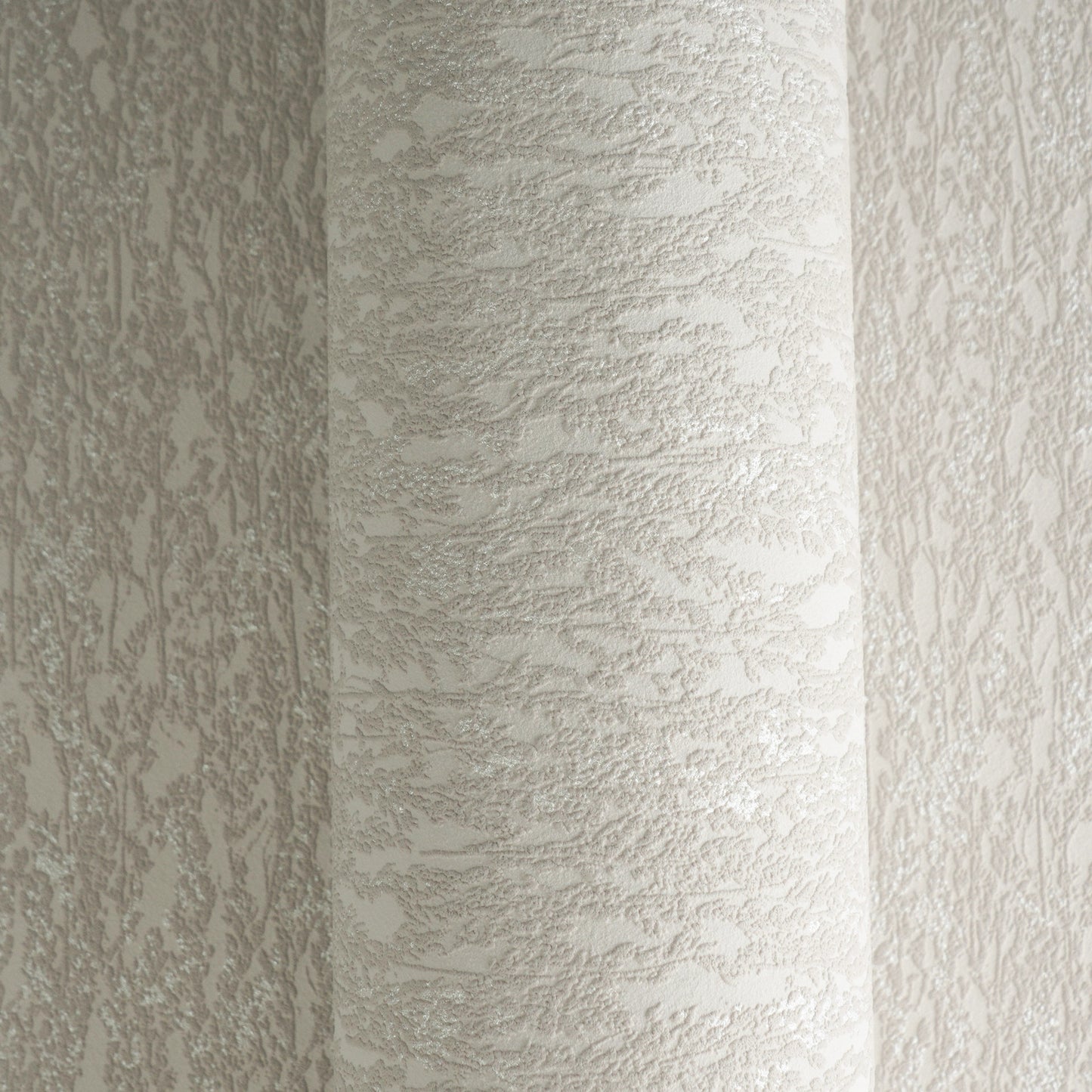 Mustertapete Natur-Struktur Beige-Grau - 10,05 m x 0,53 m