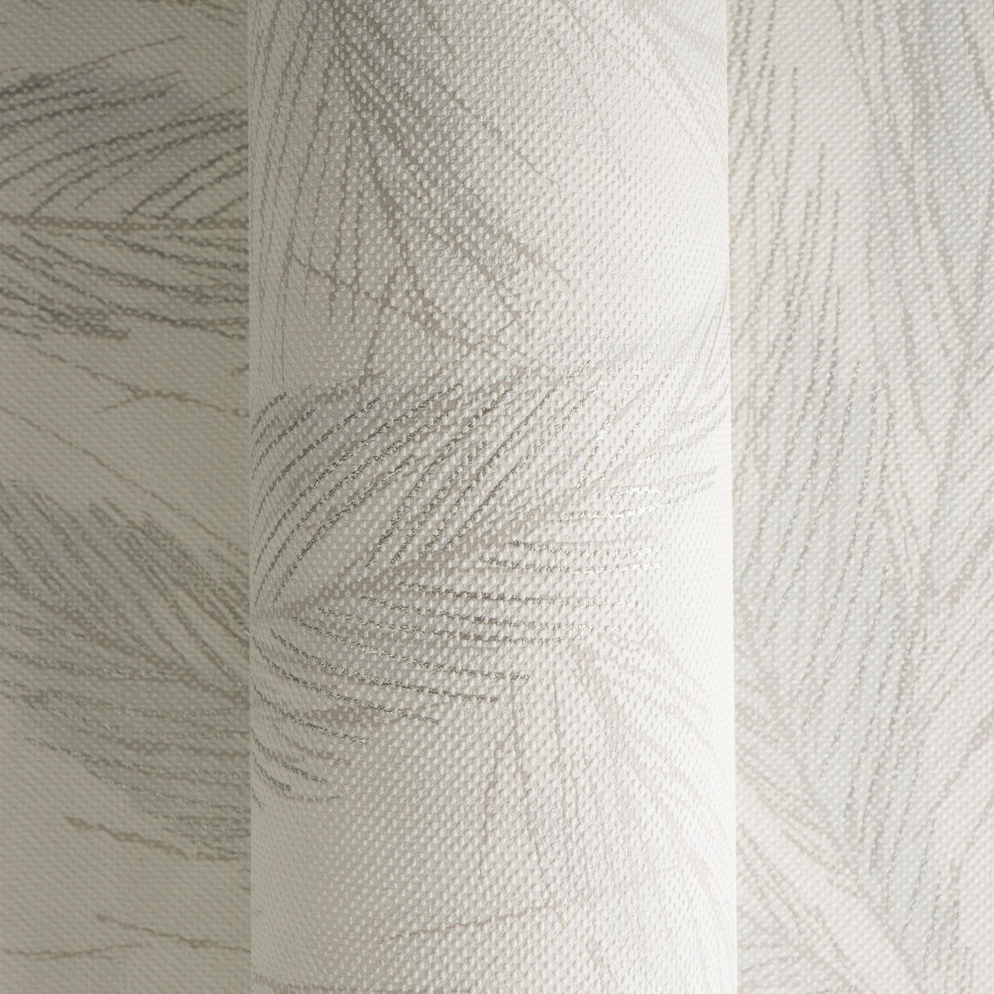 Mustertapete Farn-Blätter Mint-Beige - 10,05 m x 0,53 m