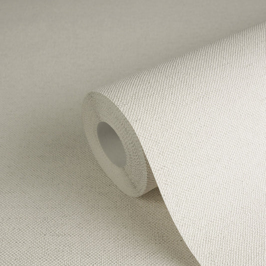 Strukturtapete Leinen-Optik Hellbeige - 10,05 m x 0,53 m