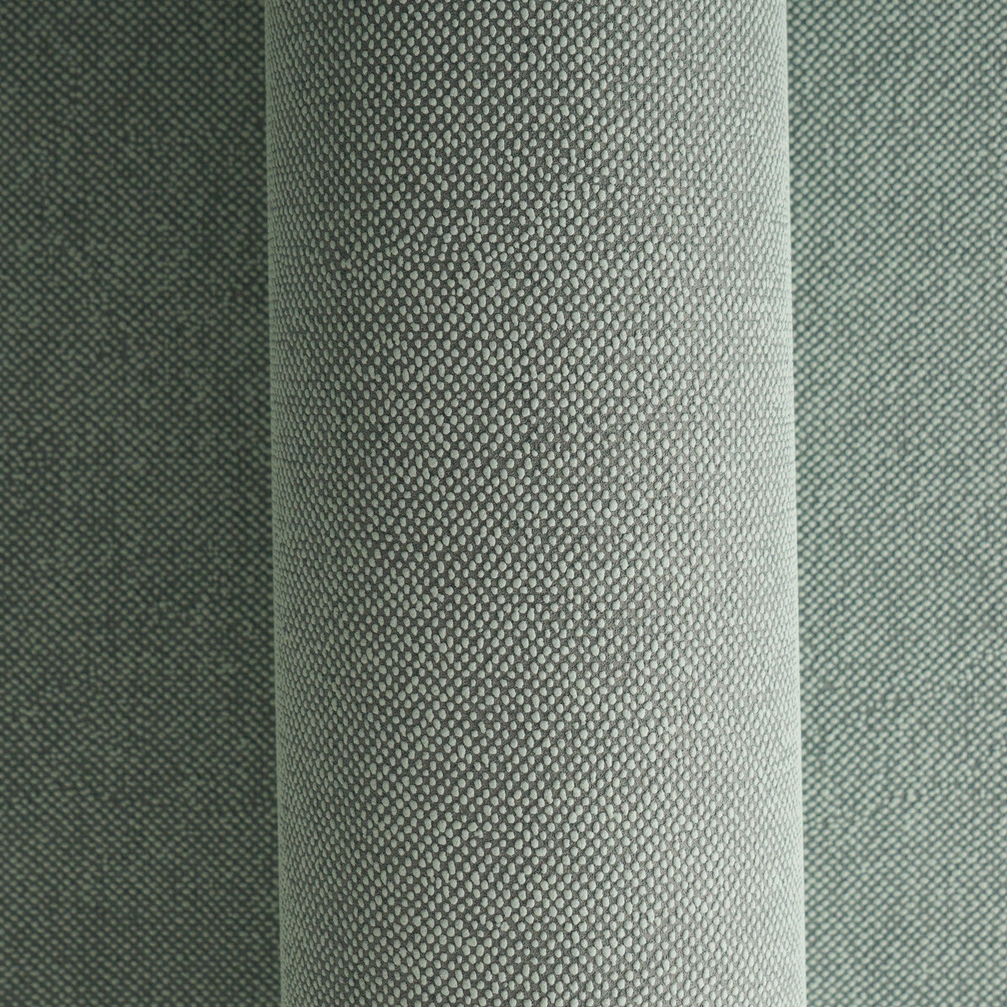Mustertapete Leinen-Optik Smaragd-Grau - 10,05 m x 0,53 m