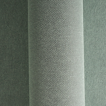 Mustertapete Leinen-Optik Smaragd-Grau - 10,05 m x 0,53 m