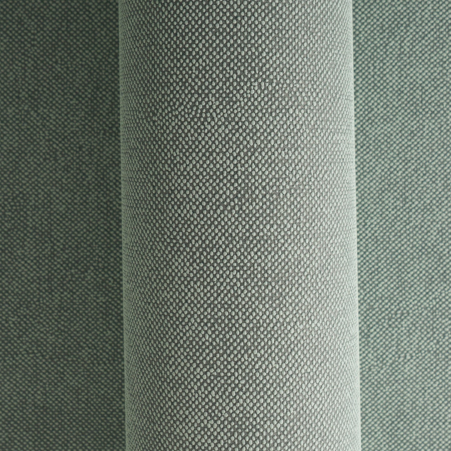 Mustertapete Leinen-Optik Smaragd-Grau - 10,05 m x 0,53 m