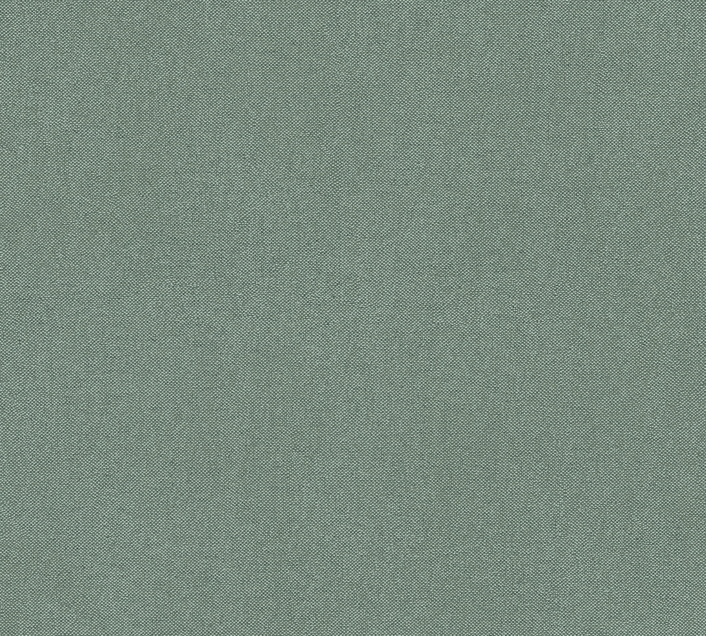 Mustertapete Leinen-Optik Smaragd-Grau - 10,05 m x 0,53 m