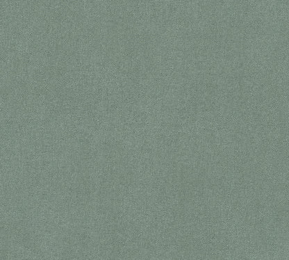 Mustertapete Leinen-Optik Smaragd-Grau - 10,05 m x 0,53 m