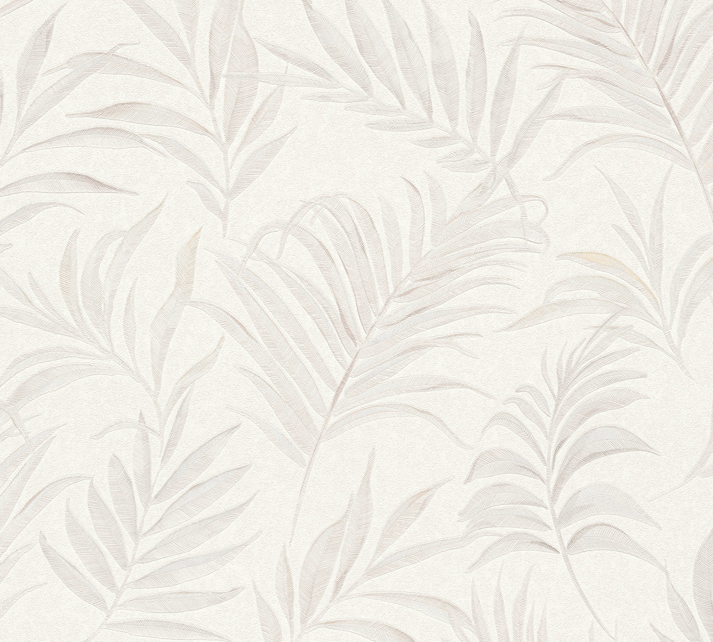 Livingwalls CosmoLiving Midnight Botanica-Mystery Palmenblätter Weiß - 10,05 m x 0,53 m