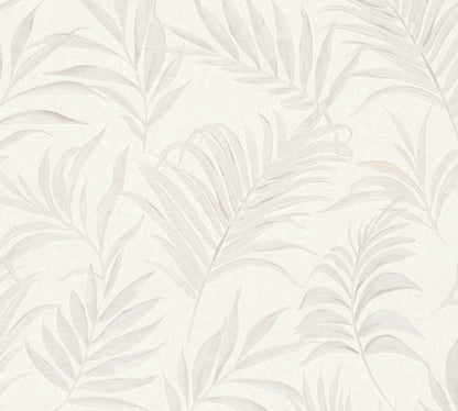 Livingwalls CosmoLiving Midnight Botanica-Mystery Palmenblätter Weiß - 10,05 m x 0,53 m