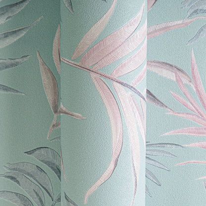 Livingwalls CosmoLiving Midnight Botanica-Mystery Palmenblätter Blau Rosa - 10,05 m x 0,53 m