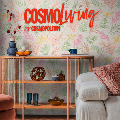 Livingwalls CosmoLiving Midnight Botanica-Mystery Palmenblätter Bunt - 10,05 m x 0,53 m