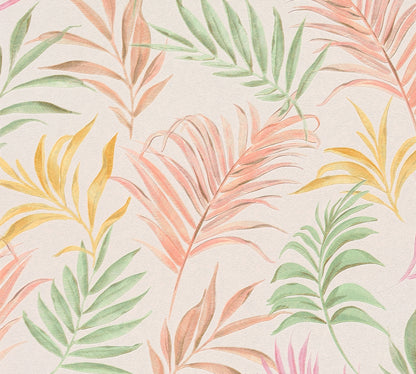 Livingwalls CosmoLiving Midnight Botanica-Mystery Palmenblätter Bunt - 10,05 m x 0,53 m