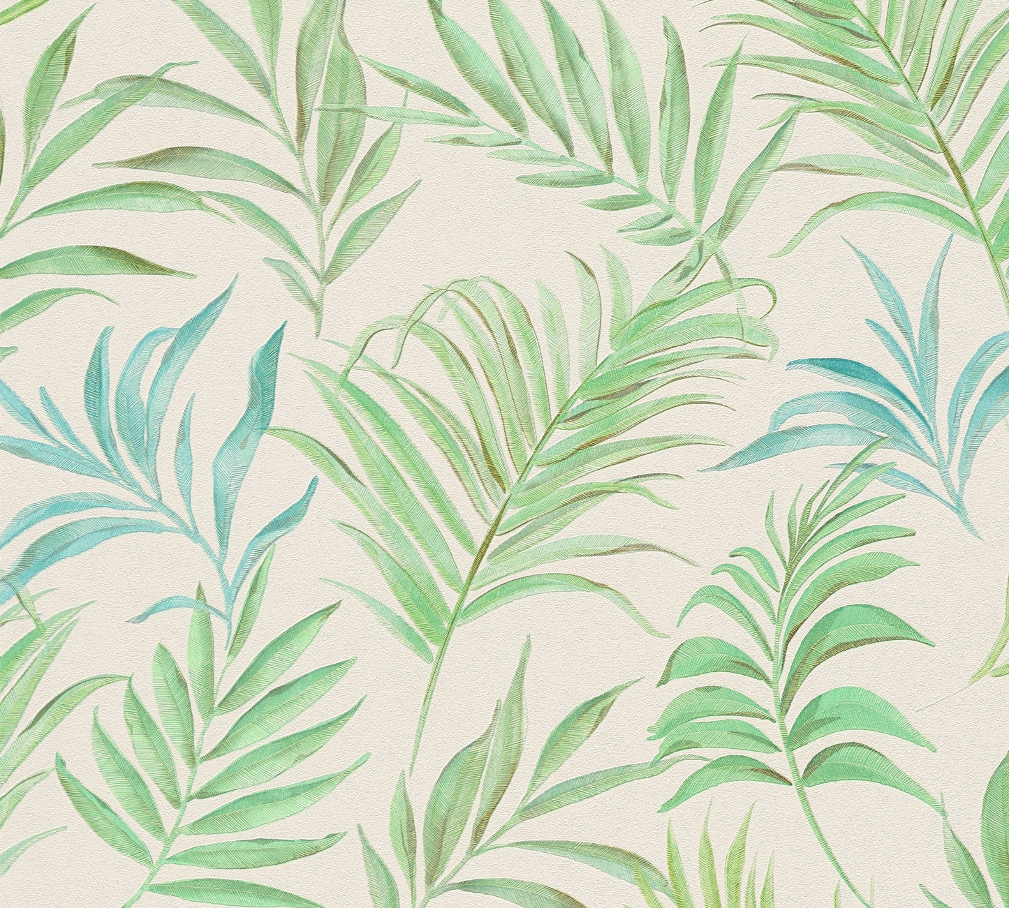 Livingwalls CosmoLiving Midnight Botanica-Mystery Palmenblätter Grün - 10,05 m x 0,53 m