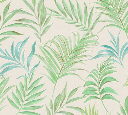 Livingwalls CosmoLiving Midnight Botanica-Mystery Palmenblätter Grün - 10,05 m x 0,53 m