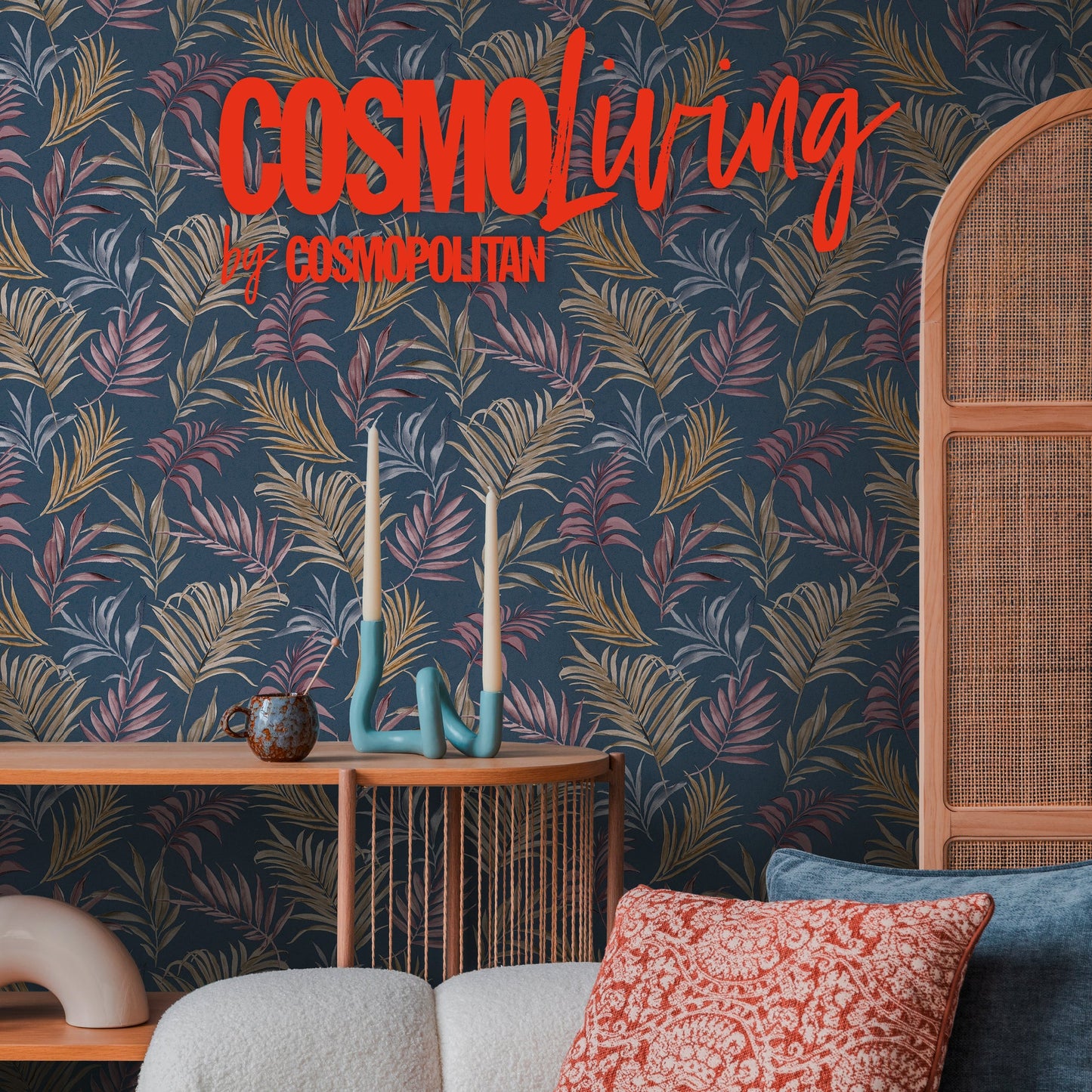 CosmoLiving Midnight Botanica-Mystery Schwarz Gold 10,05 m x 0,53 m