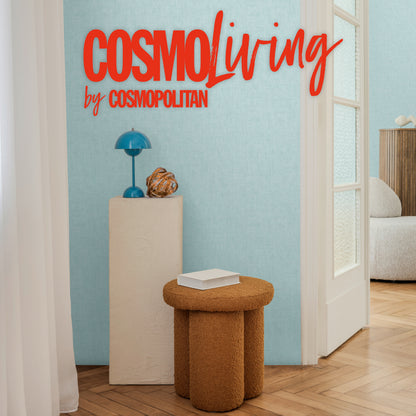 Livingwalls CosmoLiving Vliestapete Uni Aqua Blau - 10,05 m x 0,53 m