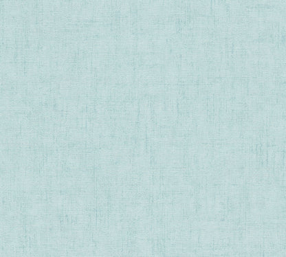 Livingwalls CosmoLiving Vliestapete Uni Aqua Blau - 10,05 m x 0,53 m