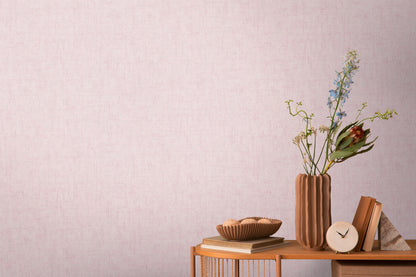 Livingwalls CosmoLiving Vliestapete Uni Rosé - 10,05 m x 0,53 m