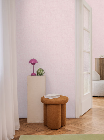 Livingwalls CosmoLiving Vliestapete Uni Rosé - 10,05 m x 0,53 m