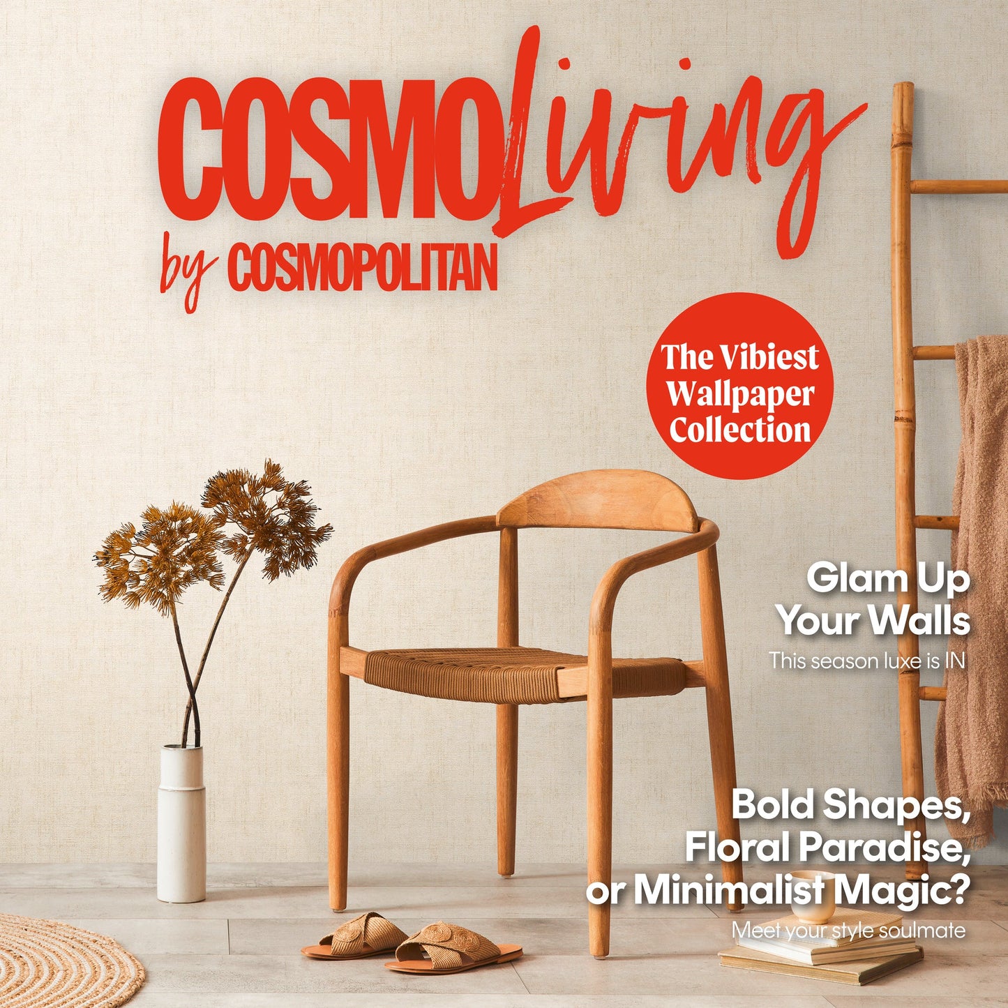CosmoLiving Leinenoptik  Creme 10,05 m x 0,53 m