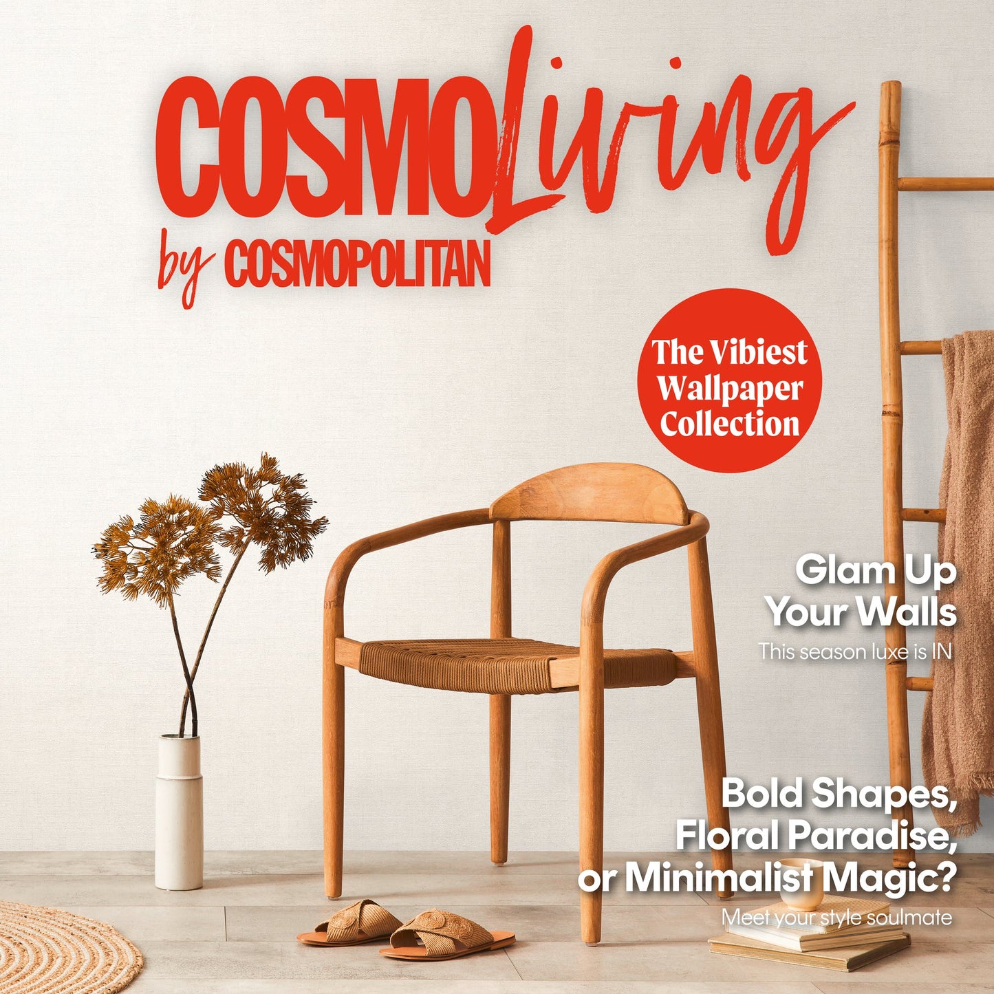 CosmoLiving Leinenoptik  Reinweiß 10,05 m x 0,53 m