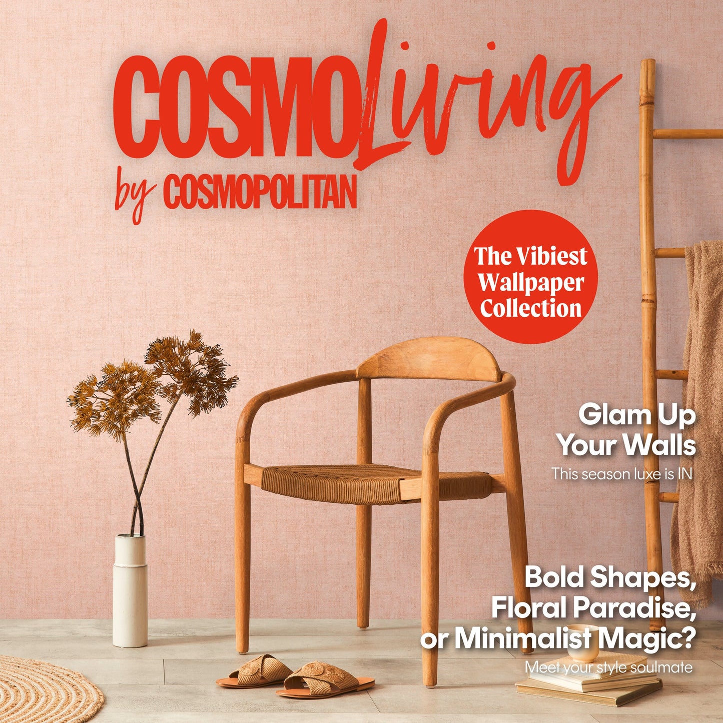 CosmoLiving Leinenoptik  Pfirsich 10,05 m x 0,53 m