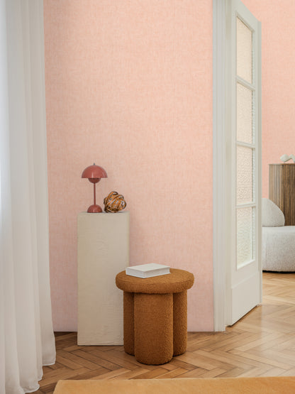 Livingwalls CosmoLiving Vliestapete Uni Koralle Rosa - 10,05 m x 0,53 m