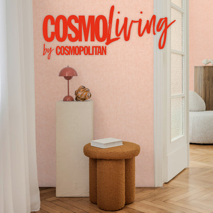 Livingwalls CosmoLiving Vliestapete Uni Koralle Rosa - 10,05 m x 0,53 m