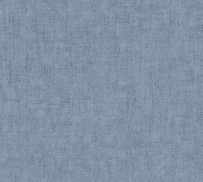 Livingwalls CosmoLiving Vliestapete Uni Denimblau - 10,05 m x 0,53 m