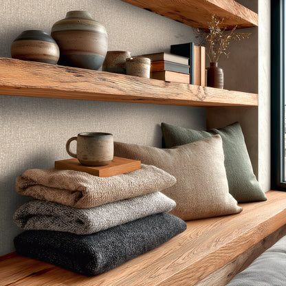 Livingwalls Vibes & Styles Jan - Stud!o Sense & Surface Geflecht Creme - 10,05 m x 0,53 m