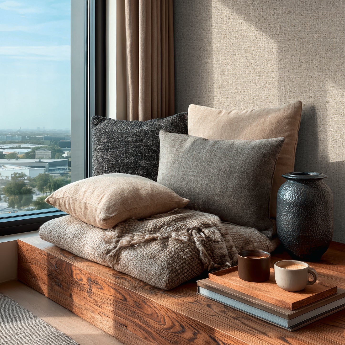 Livingwalls Vibes & Styles Jan - Stud!o Sense & Surface Geflecht Creme - 10,05 m x 0,53 m