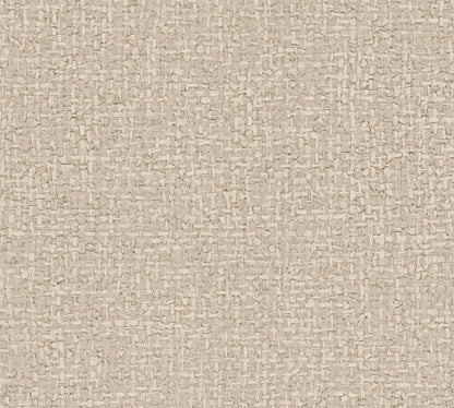 Mustertapete Webmuster Beige-Grau - 10,05 m x 0,53 m