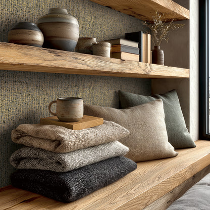 Livingwalls Vibes & Styles Jan - Stud!o Sense & Surface Geflecht Braun - 10,05 m x 0,53 m