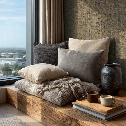 Livingwalls Vibes & Styles Jan - Stud!o Sense & Surface Geflecht Braun - 10,05 m x 0,53 m